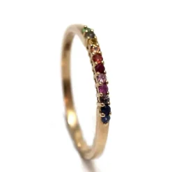 CHRISTOFFERSEN JEWELLERY RAINBOW RING 8 KARAT GULD - 5000040-3