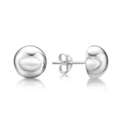 CHRISTOFFERSEN JEWELLERY ØRERINGE SØLV HALV KUGLE 8 MM - 3010759