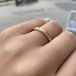 CHRISTOFFERSEN JEWELLERY RING 14 KARAT GULD MED BRILLANTER - 5000408