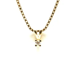 CHRISTOFFERSEN JEWELRY EVA VEDHÆNG 8KT GULD MED DIAMANT - 4000163