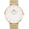 DANIEL WELLINGTON UR PETIT EVERGOLD 36 MM HVID SKIVE - DW00100346
