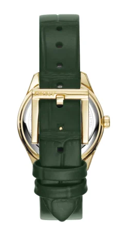 DKNY ASTORIA LOGO UR DAME MED GRØN LÆDERREM - DK1L033L0025