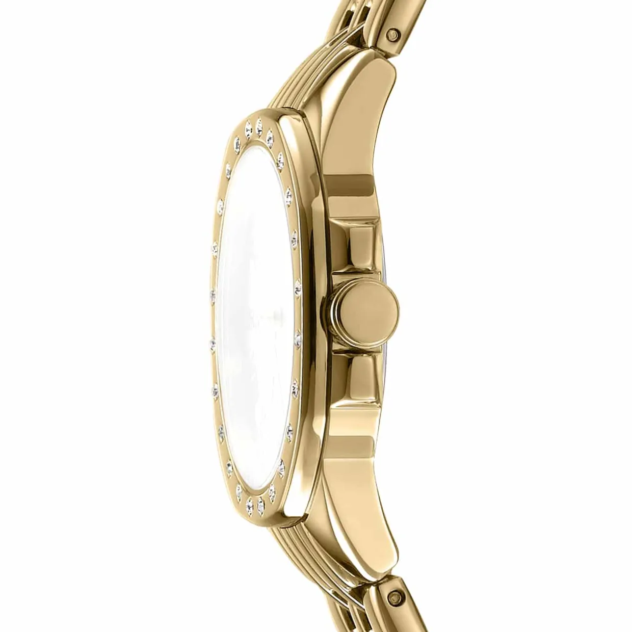 DKNY BROOKLYN MINI UR DAME GULD FARVET MED LÆNKE - DK1L013M0065