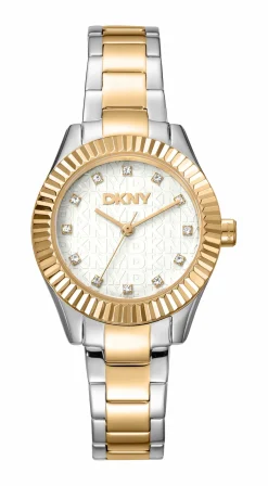 DKNY CHAMBERS GLITZ UR DAME TO FARVET MED LÆNKE - DK1L017M0075