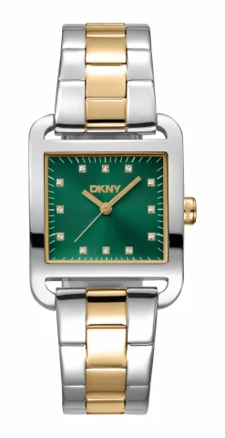 DKNY CITY MIDI MULTI UR DAME TO FARVET MED GRØN SKIVE - DK1L004M0075