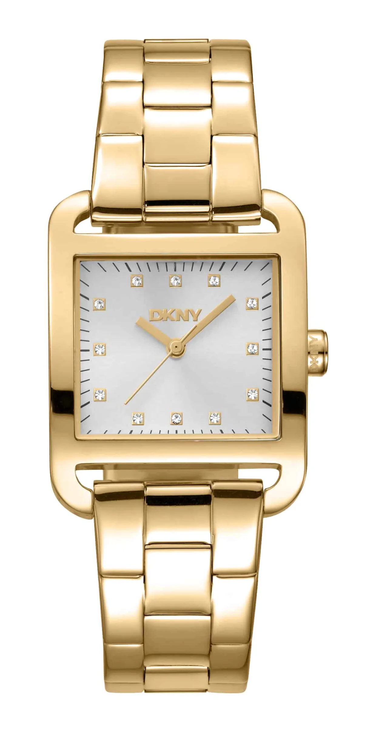DKNY CITY MIDI UR DAME GULD FARVET MED LÆNKE - DK1L004M0055