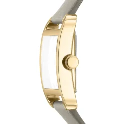 DKNY CITY MIDI UR DAME MED GRÅ LÆDERREM - DK1L004L0025