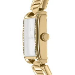 DKNY DAME EVENING UR DAME FIRKANTET I GULD FARVET STÅL - DK1L122M0055