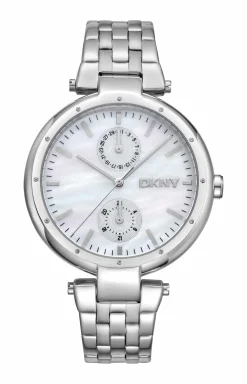 DKNY DOWNTOWN MULTI UR DAME I STÅL - DK1L066M0045