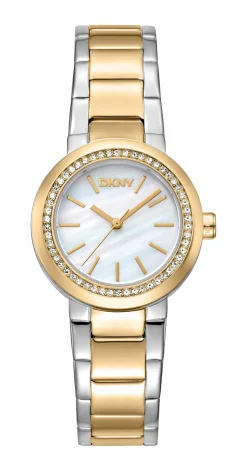 DKNY EASTSIDE MINI UR DAME TO FARVET MED LÆNKE - DK1L024M0155