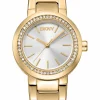 DKNY EASTSIDE MINI UR DAME GULD FARVET MED LÆNKE - DK1L024M0135