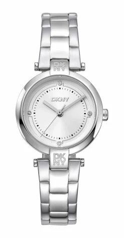 DKNY ESSENTIAL MINI UR DAME STÅL MED LÆNKE - DK1L043M0045