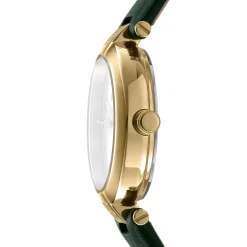 DKNY ESSENTIAL MINI UR DAME MED GRØN LÆDERREM - DK1L043L0025