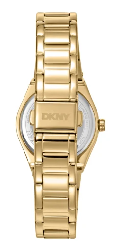 DKNY EVENING UR DAME I GULD FARVET STÅL - DK1L100M0065