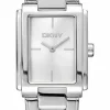 DKNY EVERYDAY UR DAME FIRKANTET I STÅL - DK1L121M0045