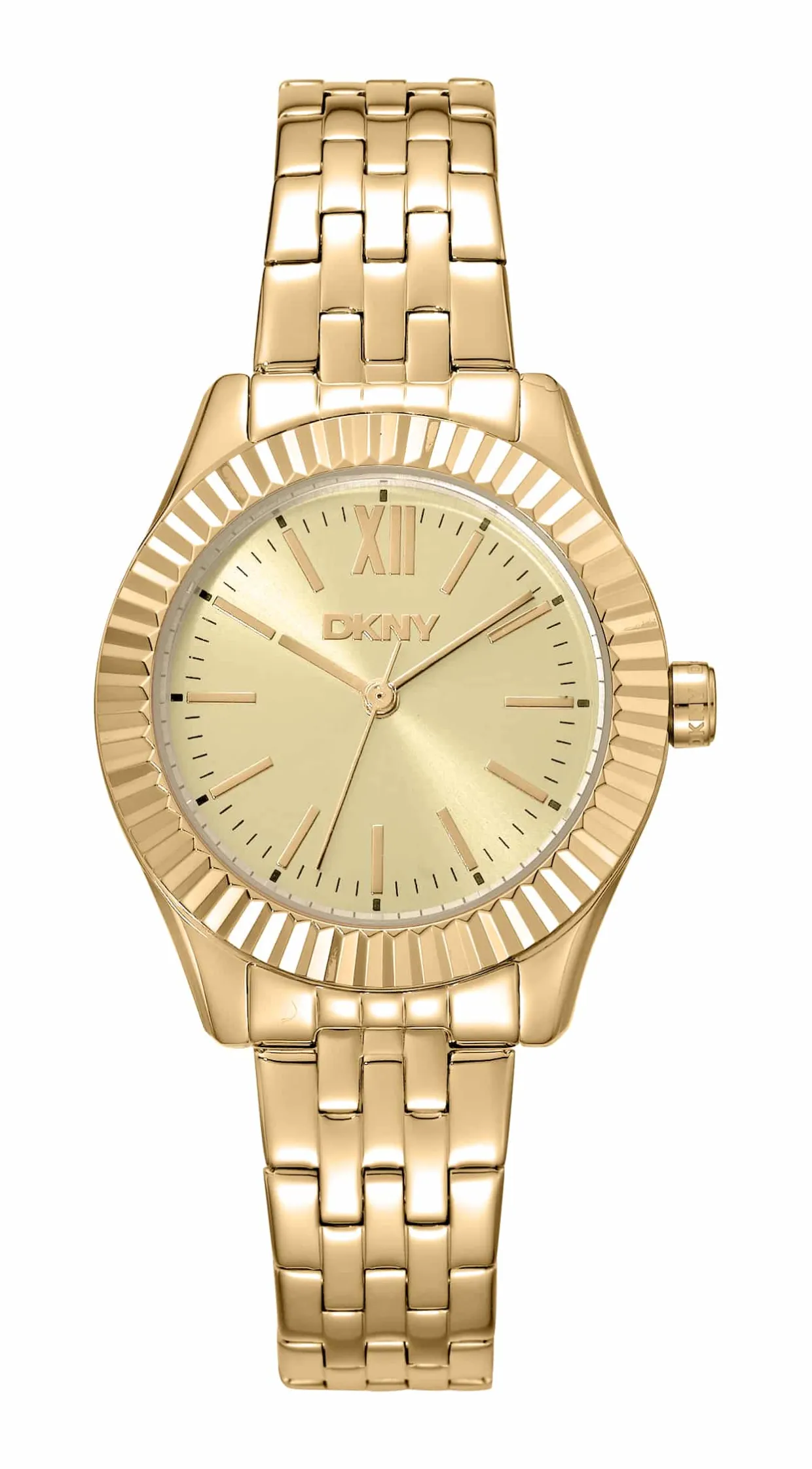DKNY EVERYDAY UR DAME GULD FARVET MED LÆNKE - DK1L017M1065