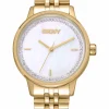 DKNY EVERYDAY UR DAME I GULD FARVET STÅL - DK1L086M0055