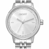 DKNY EVERYDAY UR DAME I STÅL MED STEN PÅ SKIVEN - DK1L086M0045