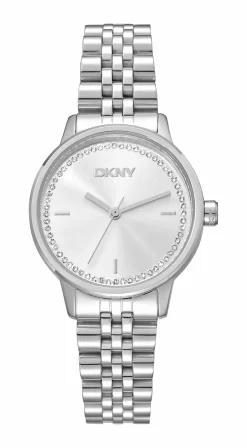DKNY EVERYDAY UR DAME I STÅL MED STEN PÅ SKIVEN - DK1L086M0045