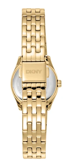 DKNY LOGO UR DAME GULD FAVRET MED LÆNKE - DK1L126M0055