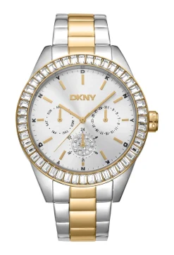 DKNY NOLITA MULTI GLITZ UR DAME STÅL OG GULD FARVET MED LÆNKE - DK1L027M0075