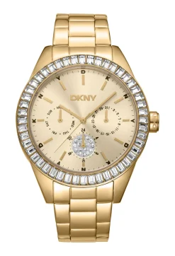DKNY NOLITA MULTI GLITZ UR DAME GULD FARVET MED LÆNKE - DK1L027M0045