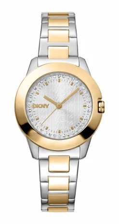 DKNY PARK AVE LOGO UR DAME TO FARVET MED LÆNKE - DK1L021M0075