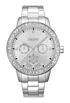 DKNY PARSONS MULTI GLITZ UR DAME STÅL MED LÆNKE - DK1L055M0035