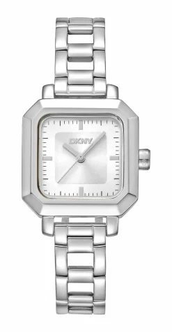 DKNY URBAN UR DAME FIRKANTET I STÅL MED LÆNKE - DK1L124M0015