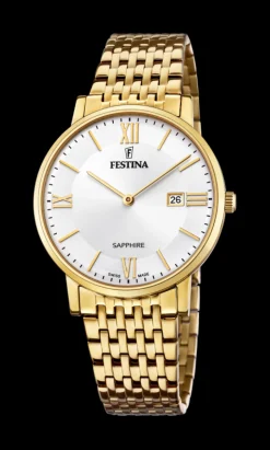 FESTINA HERRE UR GULDDOUBLÉ SLIM SWISS MADE - F20020/1