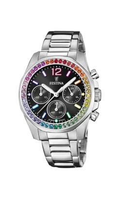 FESTINA RAINBOW UR DAME STÅL - F20606/3