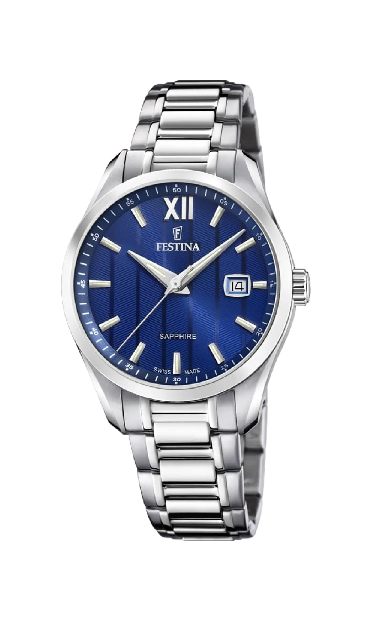 FESTINA SWISS MADE UR HERRE MED BLÅ SKIVE - F20026/2