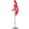 FLAGSTANG FORTINNET MED RUND FOD UDEN GRAVERING - 87000496011