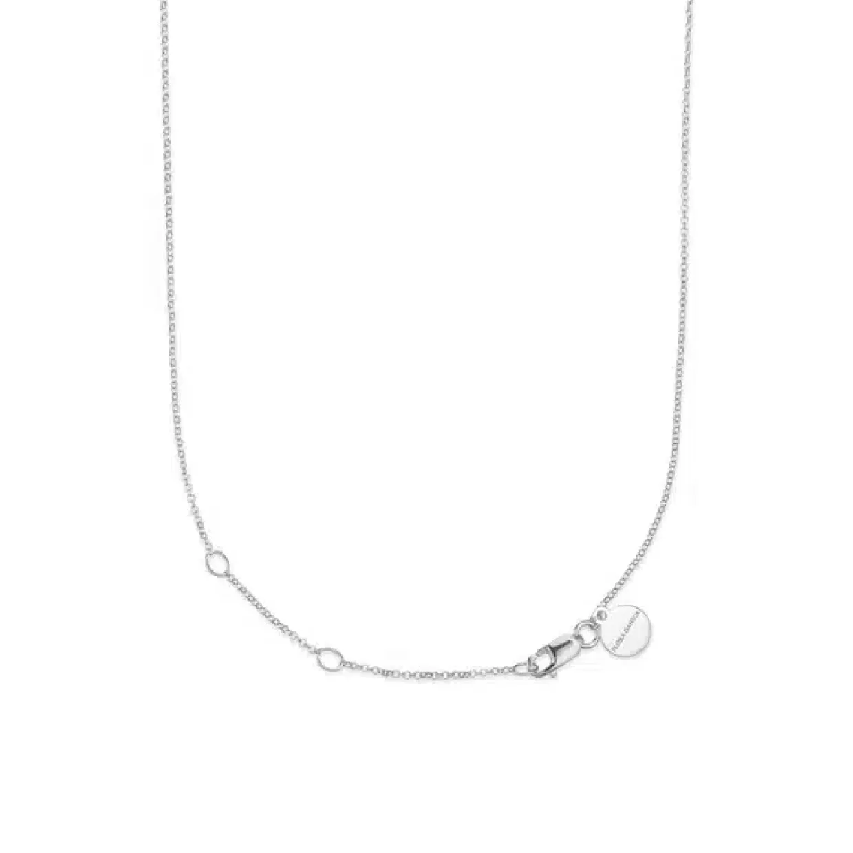 FLORA DANICA FIRKLØVER SØLV HALSKÆDE - FLC-NEPEARL-S