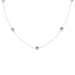 FLORA DANICA FORGLEMMIGEJ SØLV HALSKÆDE - FMN-NE-S