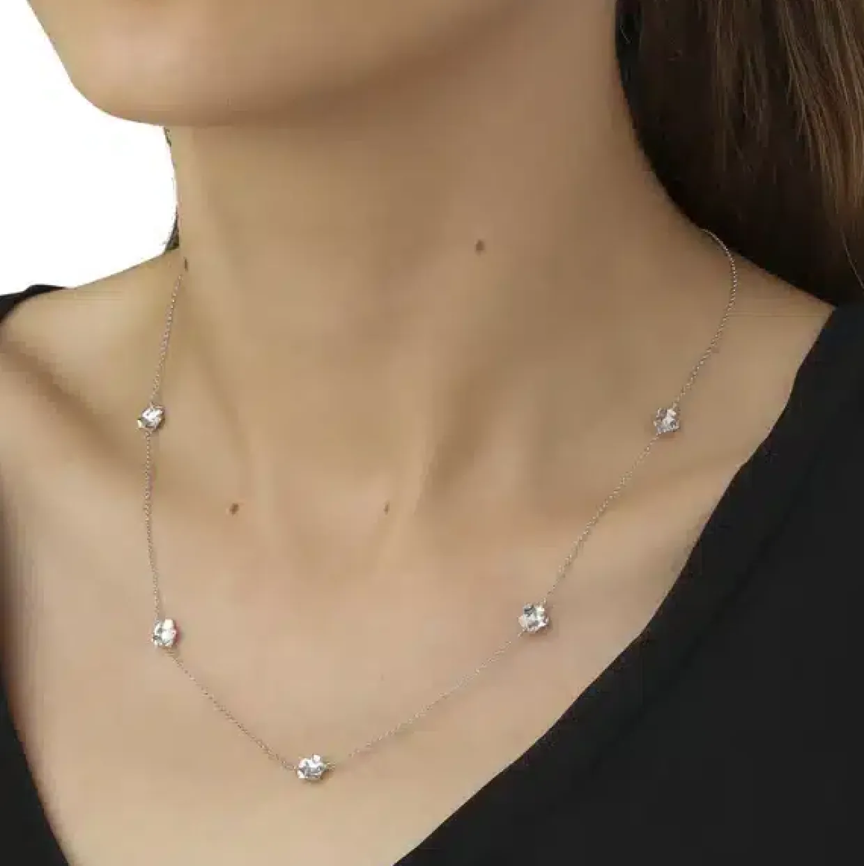 FLORA DANICA FORGLEMMIGEJ SØLV HALSKÆDE - FMN-NE-S