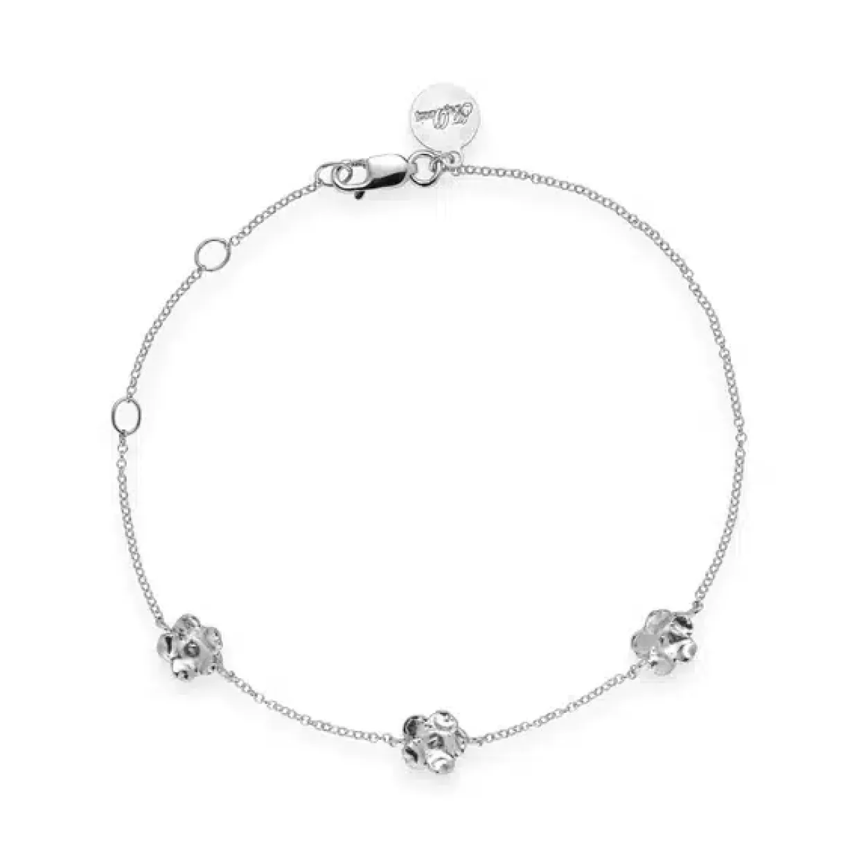 FLORA DANICA FORGLEMMIGEJ SØLV ARMBÅND - FMN-BR-S