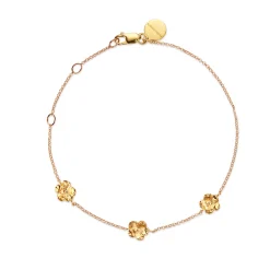 FLORA DANICA FORGLEMMIGEJ ARMBÅND FORGYLDT SØLV - FMN-BR-G