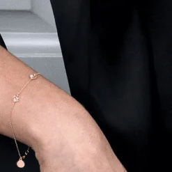 FLORA DANICA FORGLEMMIGEJ ARMBÅND FORGYLDT SØLV - FMN-BR-G