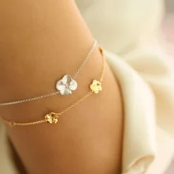 FLORA DANICA FORGLEMMIGEJ ARMBÅND FORGYLDT SØLV - FMN-BR-G