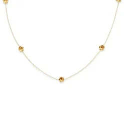 FLORA DANICA FORGLEMMIGEJ HALSKÆDE SØLV FORYLDT - FMN-NE-G