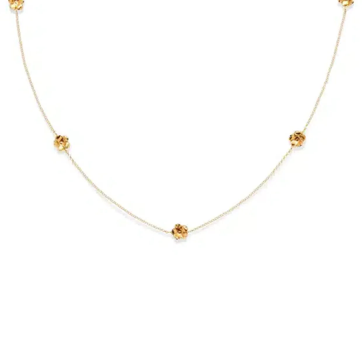 FLORA DANICA FORGLEMMIGEJ HALSKÆDE SØLV FORYLDT - FMN-NE-G