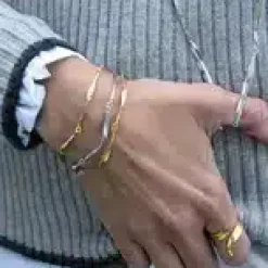 FLORA DANICA GRÆS ARMBÅND SØLV 17-19 CM - GR-BR-S