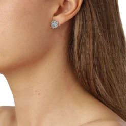 FLORA DANICA PERSILLE ØRERINGE SØLV - PAR-StPc-S