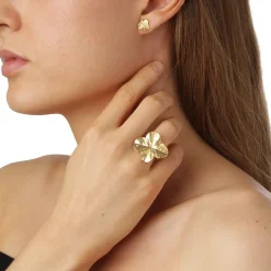 FLORA DANICA RING 18 KARAT GULD MED BRILLANT - FLC-STRI-18K-G