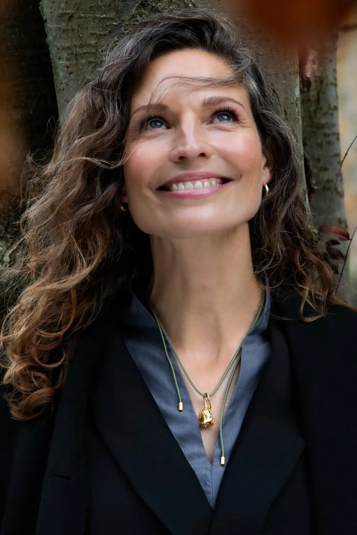 FLORA DANICA ROSE HALSKÆDE FORGYLDT SØLV - ROS-SILKNE-G