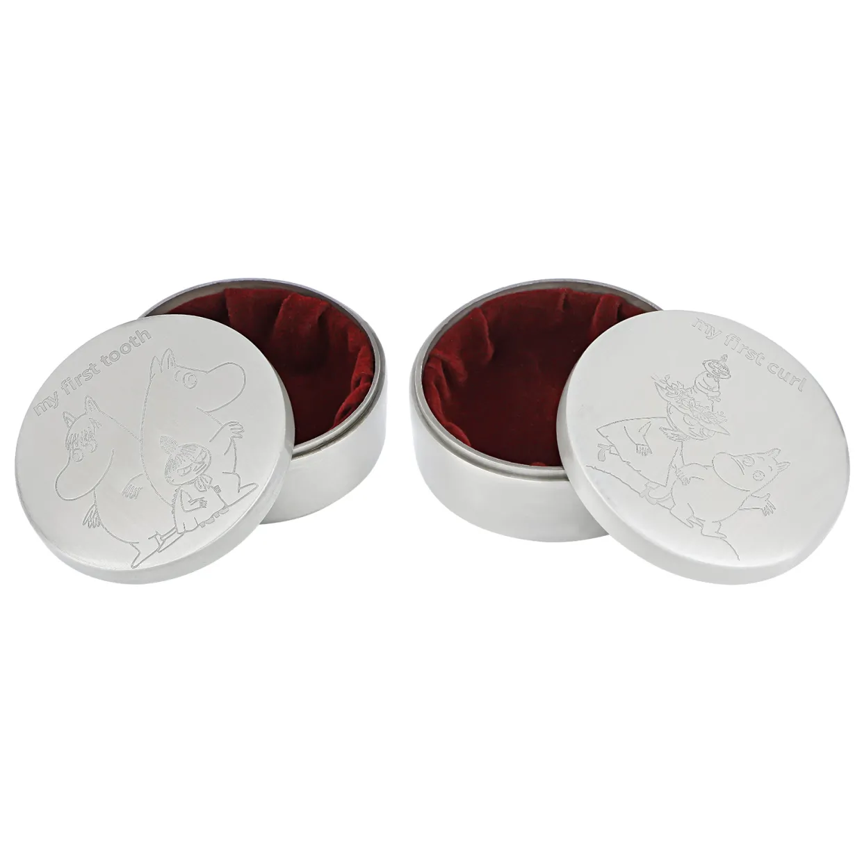 FORTINNEDE TAND OG HÅRLOK ÆSKER MED MUMMITROLDE - 270-76303