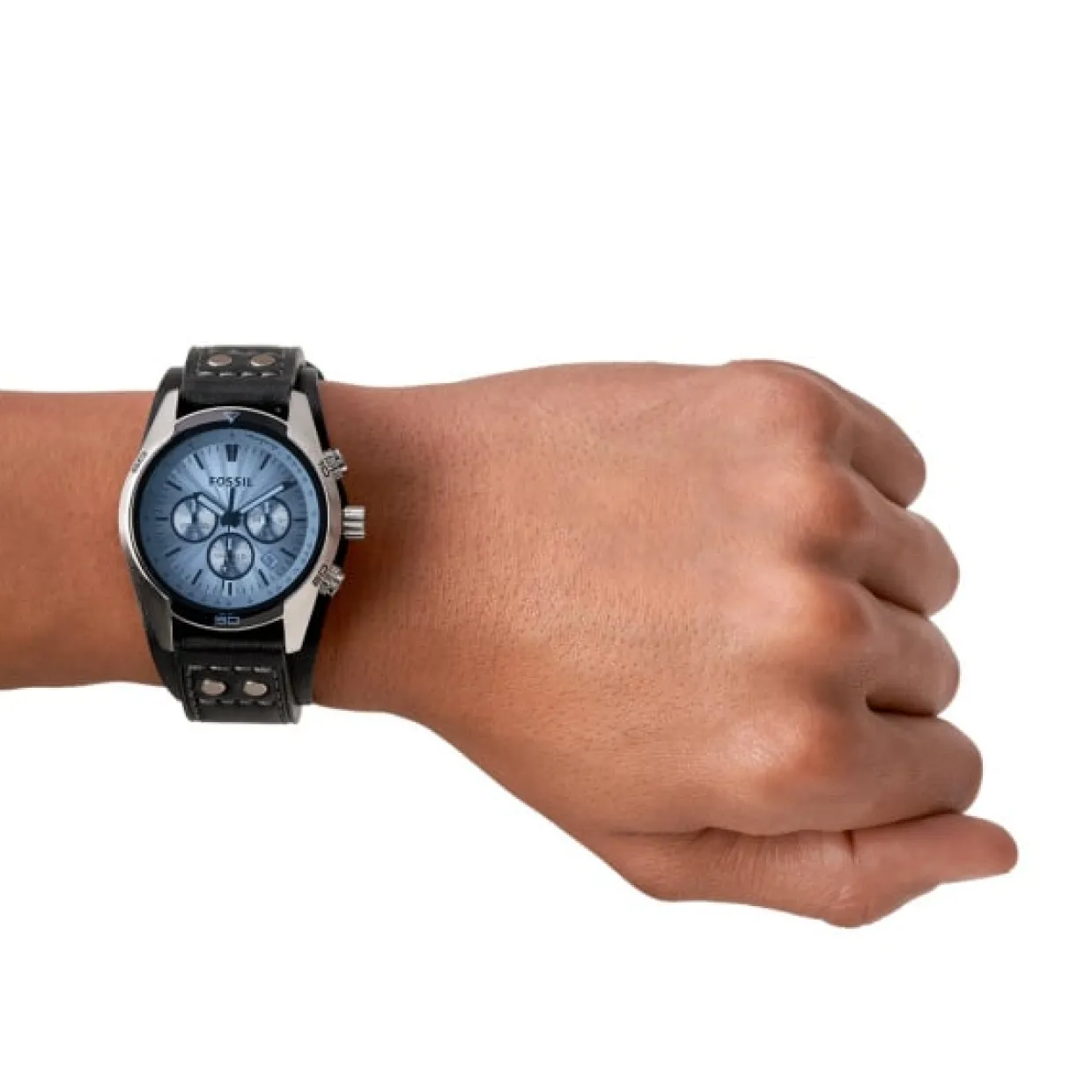 FOSSIL COACHMAN CHRONOGRAPH SORT LÆDER - CH2564