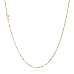 GULD BNH ANKER FACET HALSKÆDE 8 KARAT GULD 1,6 MM BRED 42 CM - A806042F