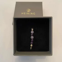 HEIRING AMETYST MIX TOP TIL MULTI ARMBÅND FORGYLDT SØLV - 53-4-30FG